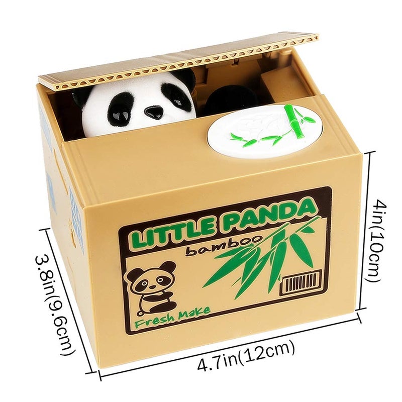 HmiL-U Panda Stealing Money Bank  Piggy Bank for Kids  Coin Bank for Money Saving  Automatic Stealing Money with English Speaking  Creative Gift - Image 4